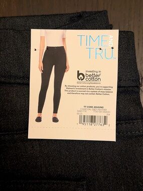 Time and Tru Charcoal Black Heather Slim TT Core Jeggings - Women's